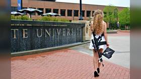 Instagram CENSORS iconic graduation photo of ‘Kent State Gun Girl’ but allows ‘direct threats’ in her DMs