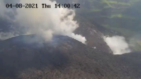 St. Vincent's La Soufriere volcano ERUPTS as thousands of islanders flee 8km-high ash plume (VIDEOS)