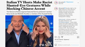 Italian TV hosts mock Chinese and this racism would’ve gone unnoticed if not for social media… ‘Because it’s the Chinese, y’know’