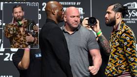 Masvidal vows to ‘break Usman’s bones’, issues ‘throat-slit’ gesture as welterweights prepare for UFC 261 headliner