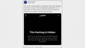 Instagram & Twitter apologize for ‘system errors’ that deleted pro-Palestine posts, but critics say they are still ‘censoring’
