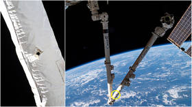 ‘Lucky strike’? Space debris punches hole in robotic arm on International Space Station