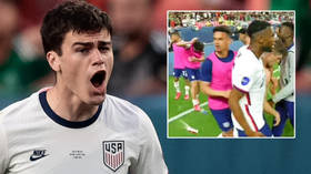Bottle job: Fan who threw missile at footballer during fiery USA win over Mexico arrested, banned after cops scan security footage