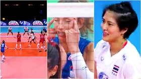 ‘She didn't mean disrespect’: Serbia volleyball ace banned for racist eye gesture towards Thai opponents that caused fury (VIDEO)