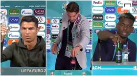 Got their bottle back? Euro 2020 teams threatened with fines unless stars stop moving sponsors’ drinks