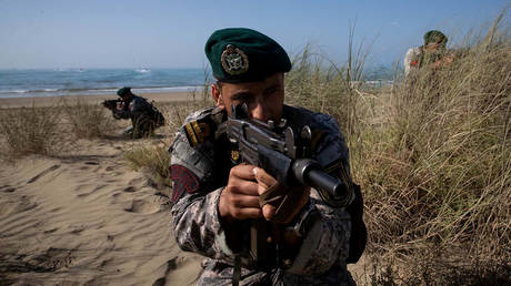ФОТО НА ФАЙЛ: Иранские силы безопасности во время учений.  © Рейтер/ВАНА