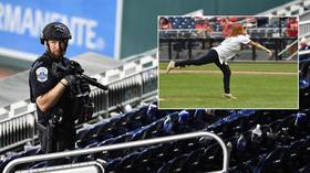 ‘Crazy’: Padres & Nationals players describe shooting horror as White House press sec Psaki throws first pitch at restarted game