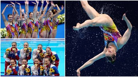 The ROC team won artistic swimming gold in Tokyo with a typically vibrant routine. © Reuters