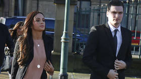 Former England footballer Adam Johnson, who was jailed for sexual activity with a child, pictured on family day out with ex-lover