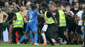 ‘A red line has been crossed’: French sports minister responds to violent scenes in Nice-Marseille game as probe launched
