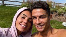 ‘What until January!’ Topless Ronaldo poses with Georgina and family as star asks ‘who says there’s no sun in Manchester?’