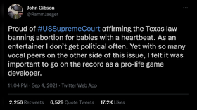 Video game developer Tripwire’s CEO forced to STEP DOWN for tweeting in support of anti-abortion law in Texas