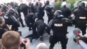 20 arrested at protest against lockdowns & ‘LGBTQ+ propaganda’ in Lithuania (VIDEO)
