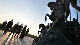 Putin's unveiling of monument to Alexander Nevsky on NATO frontier shows how Russia believes real threat comes from West, not East
