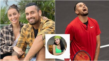 Police were reportedly called to an incident between Nick Kyrgios and Chiara Passari. © USA Today Sports / Instagram @chiarapassari / k1ngkyrg1os