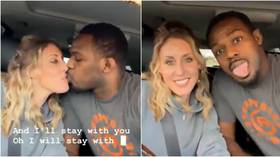 Scandal-hit UFC icon Jon Jones posts ‘bizarre and disturbing’ video kissing fiancée days after domestic violence arrest
