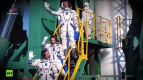 WATCH world-first Russian space movie crew's ISS mission, from launch to landing in 2 minutes