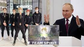 Krem de la krem: Putin congratulates Russian eSports stars Team Spirit after they scoop $18 million world title prize