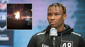 Footage shows inferno of fatal car crash with ‘fastest man in NFL’ Henry Ruggs ‘facing 20 YEARS in prison’ after DUI charges