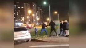 Russians shocked by video of attack on father & child in Moscow – four charged with attempted murder