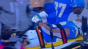 'Rock bottom for broadcasting': Críticas cuando jugador de la NFL fue visto temblando violentamente tras lesión (VIDEO)