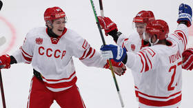 Russia’s Soviet-style hockey jerseys prove too much for Finnish ex-PM