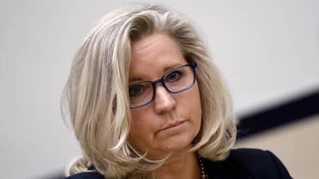 Liz Cheney listens during a House Armed Services Committee hearing on the conclusion of military operations in Afghanistan on Capitol Hill in Washington, DC, September 29, 2021 © Getty Images /  Olivier Douliery