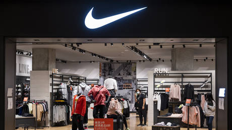 American multinational sport clothing brand Nike store in Hong Kong, 13 January, 2022