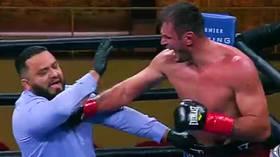 Fighter punches ref in 5-knockdown boxing tear-up (VIDEO)
