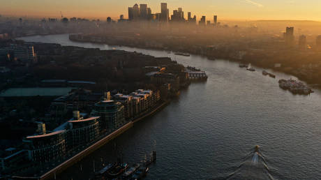 The River Thames in London. © AFP / Daniel Leal