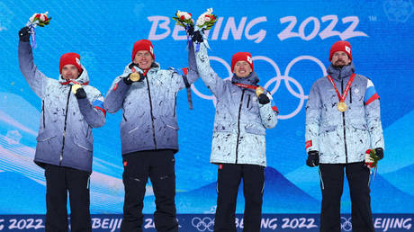 Russian athletes have won nine cross-country skiing medals at the Beijing Games © Lars Baron / Getty Images