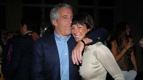 Jeffrey Epstein and Ghislaine Maxwell on March 15, 2005, New York City