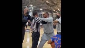 Youth basketball coach fired after throttling referee (VIDEO)
