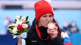 Luge queen hailed Olympic hero for tearful trumph after broken leg horror