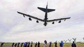 WATCH US nuclear-capable bombers arrive in UK
