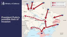 UK military shares map of ‘Putin's invasion’