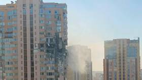 Ukraine says high-rise residential building shelled in Kiev