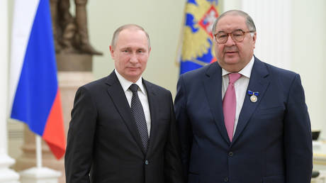 Vladimir Putin and Alisher Usmanov, 2017