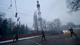 Russia claims responsibility for Kiev TV tower strike