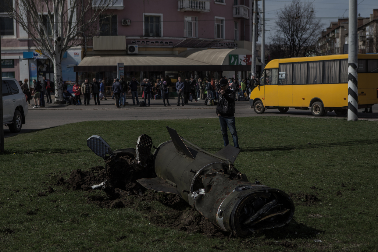 Attack on a railway station in Kramatorsk, Ukraine on April 8 2022. © Getty Images / Andrea Carrubba