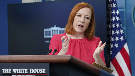 FILE PHOTO: White House press secretary Jen Psaki speaks during a daily briefing at the White House in Washington, DC, April 7, 2022 © AP / Susan Walsh