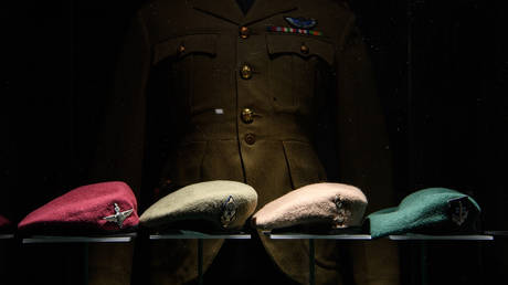 FILE PHOTO. Special forces berets on display at the National Army Museum in London, England. ©Leon Neal / Getty Images