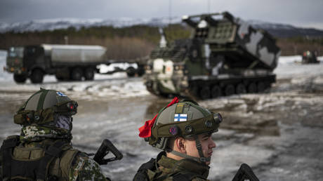 档案照片。 芬兰国防军的士兵。  ©Jonathan NACKSTRAND / 法新社