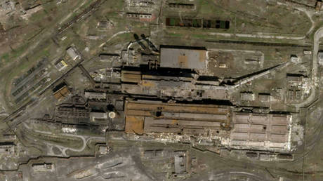 A satellite photo of Azovstal Steel Plant in Mariupol © AP / Planet Labs