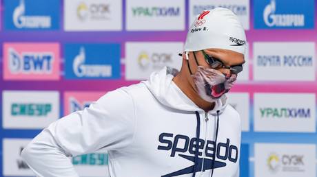 Russian swimmer Evgeny Rylov. © Sputnik / Maksim Bogodvid