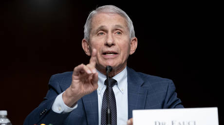 FILE PHOTO: US health official Anthony Fauci testifies before a Senate hearing on Capitol Hill in Washington, DC, January 11, 2022.