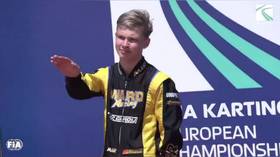 Russian karting youngster comments after ‘Nazi salute’ accusations (VIDEO)