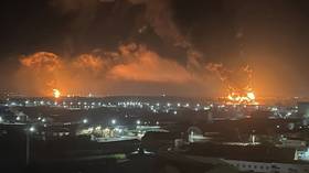 Oil depot on fire in Russian region bordering Ukraine