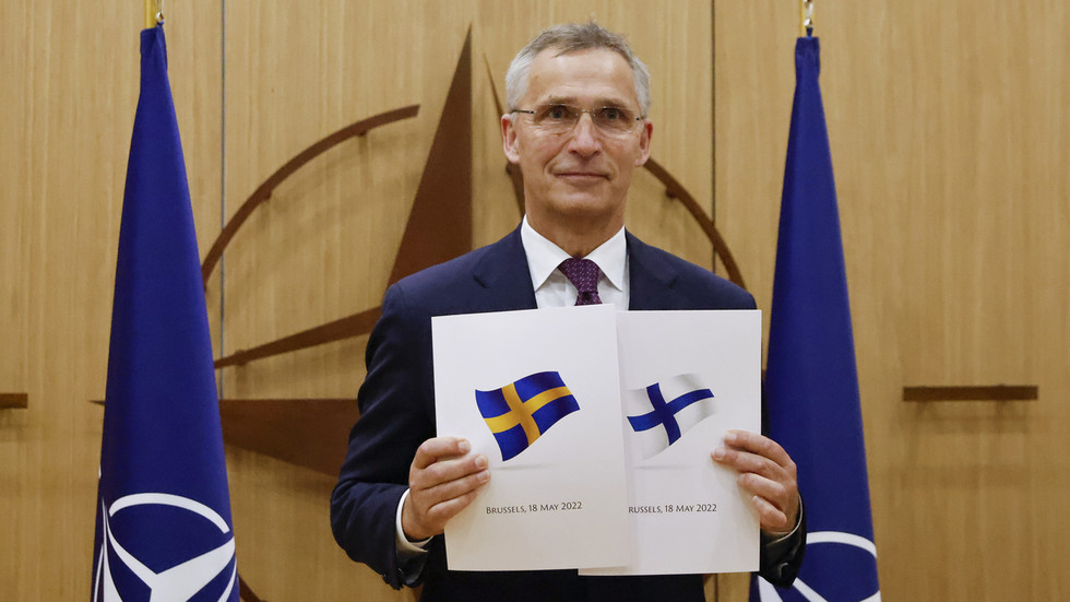 Sweden and Finland hand in applications to NATO