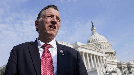 FILE PHOTO: Rep. Paul Gosar waits for a news conference on Capitol Hill in Washington, DC, July 22, 2021 © AP / J. Scott Applewhite